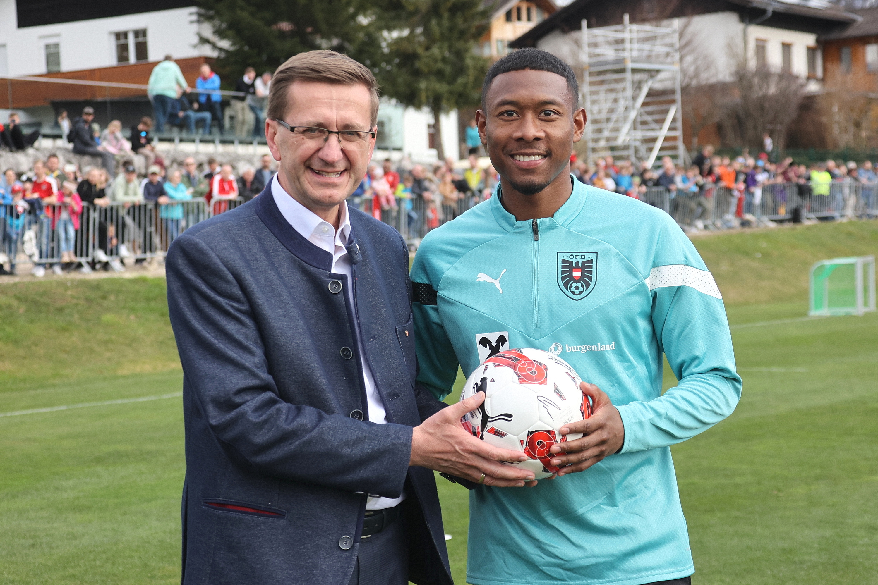 LR Achleitner beim ÖFB Training